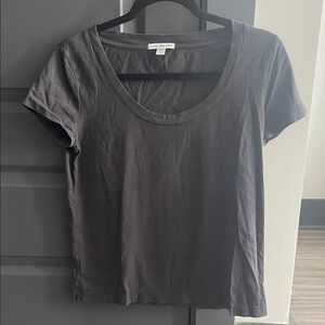 James Perse Charcoal Short Sleeve Tee